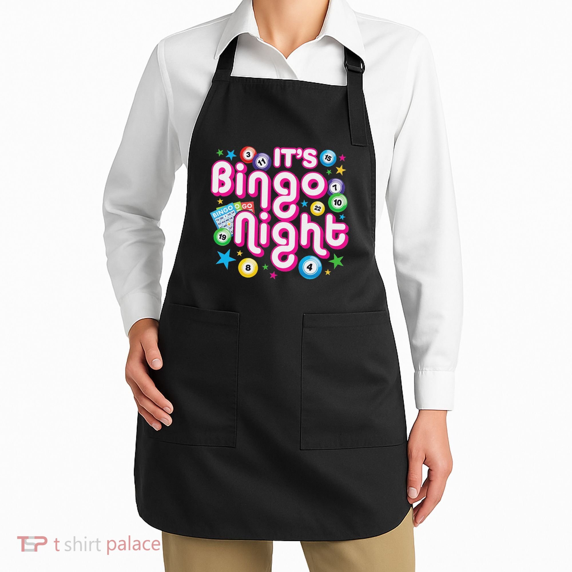 ItS Bingo Night Funny Bingo Gambling Apron