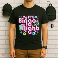 ItS Bingo Night Funny Bingo Gambling T-Shirt thumb 6