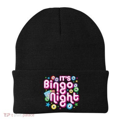 ItS Bingo Night Funny Bingo Gambling Beanie