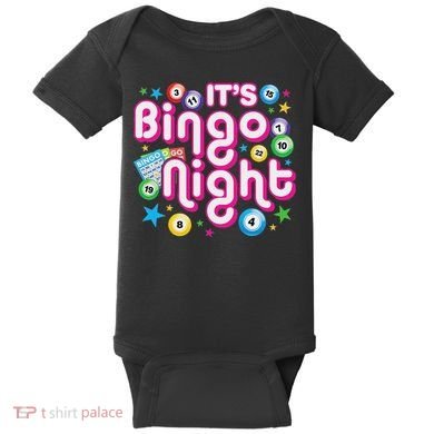 ItS Bingo Night Funny Bingo Gambling Baby Bodysuit