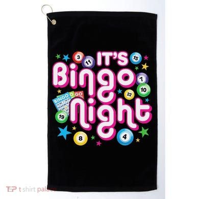 ItS Bingo Night Funny Bingo Gambling Golf Towel