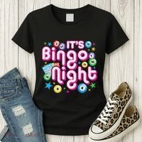 ItS Bingo Night Funny Bingo Gambling Women's T-Shirt thumb 3