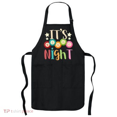 Its Bingo Night Bingo Player Gift Gambling Lottery Bingo Apron
