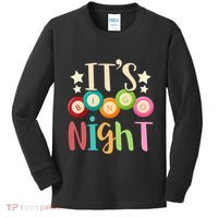 Its Bingo Night Bingo Player Gift Gambling Lottery Bingo Kids Long Sleeve Shirt thumb 0