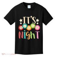 Its Bingo Night Bingo Player Gift Gambling Lottery Bingo Kids T-Shirt thumb 0