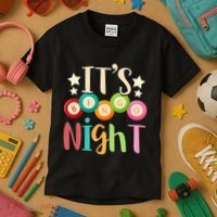 Its Bingo Night Bingo Player Gift Gambling Lottery Bingo Kids T-Shirt thumb 3