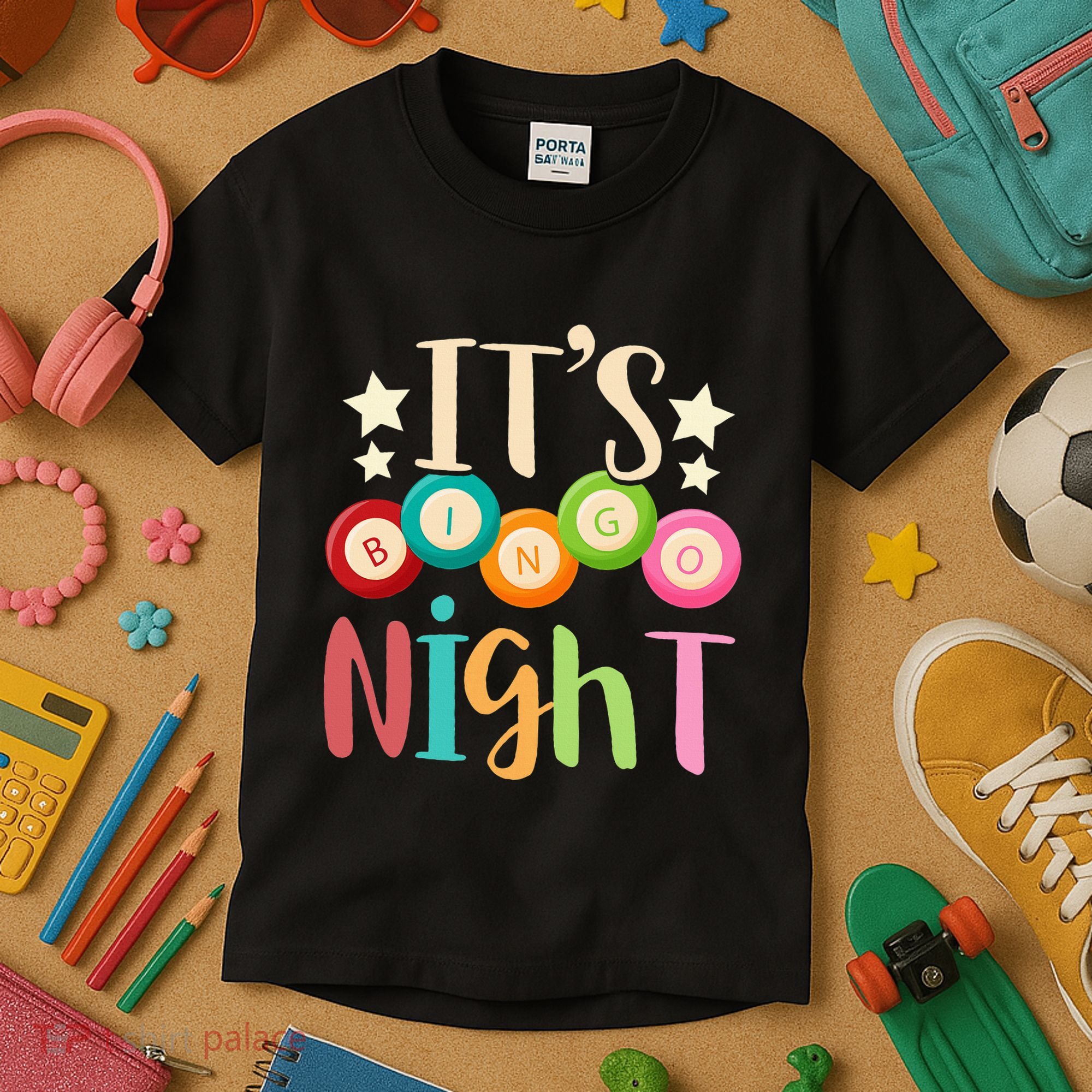 Its Bingo Night Bingo Player Gift Gambling Lottery Bingo Kids T-Shirt