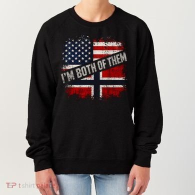I'm Both Of Them American Norwegian Women's Sweatshirt