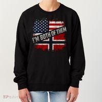 I'm Both Of Them American Norwegian Women's Sweatshirt thumb 0