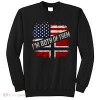 I'm Both Of Them American Norwegian Sweatshirt thumb 0