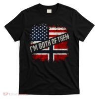 I'm Both Of Them American Norwegian T-Shirt thumb 0