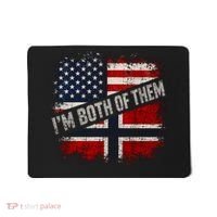 I'm Both Of Them American Norwegian Mousepad thumb 0