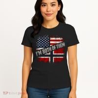 I'm Both Of Them American Norwegian Women's T-Shirt thumb 4