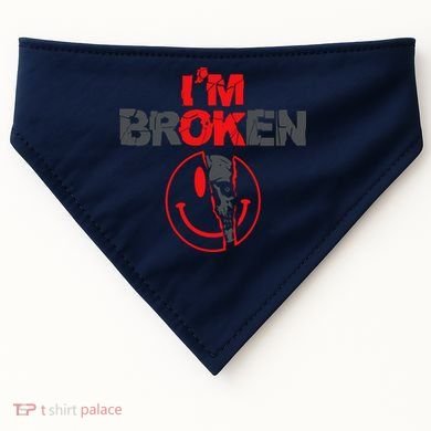 IM Broken (On Back) USA-Made Doggie Bandana