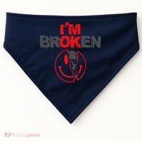 IM Broken (On Back) USA-Made Doggie Bandana thumb 0