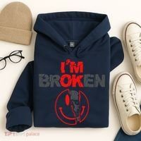 IM Broken (On Back) Hoodie thumb 4