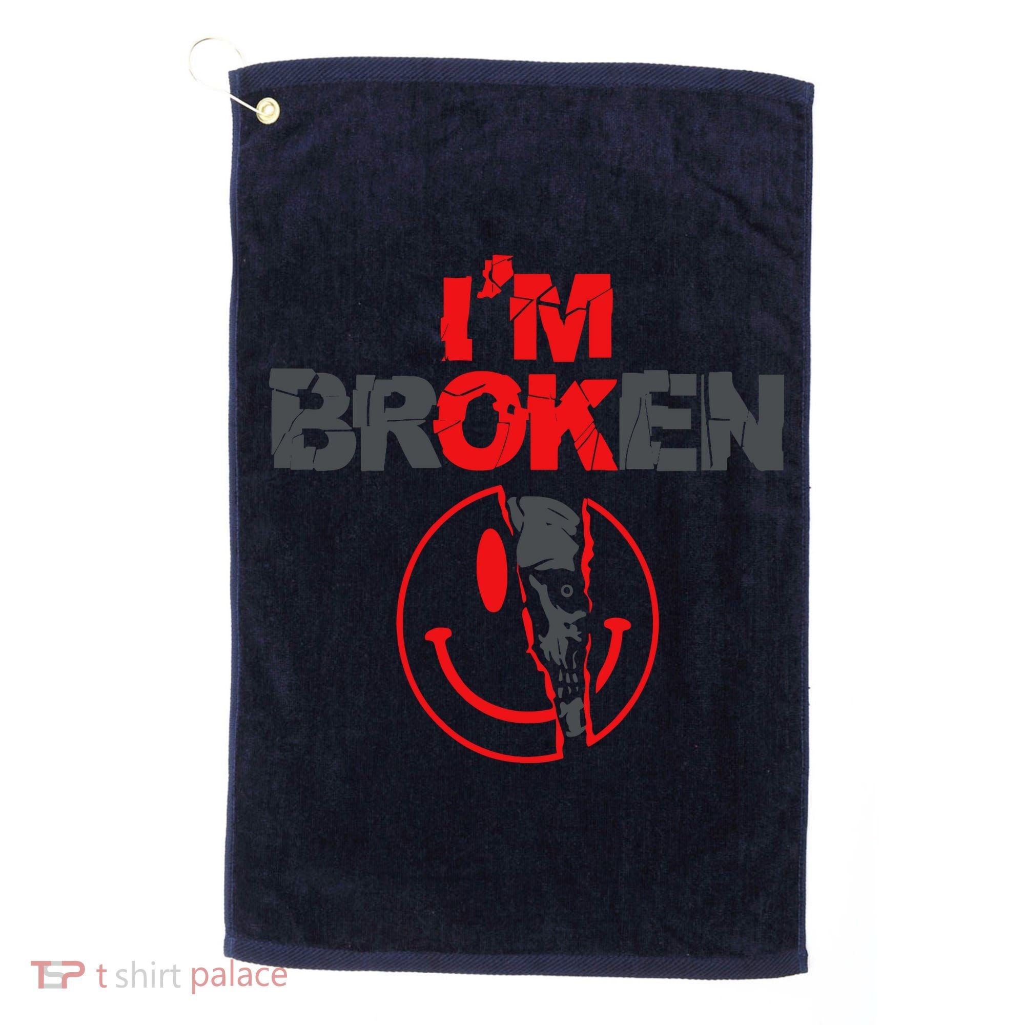 IM Broken (On Back) Golf Towel