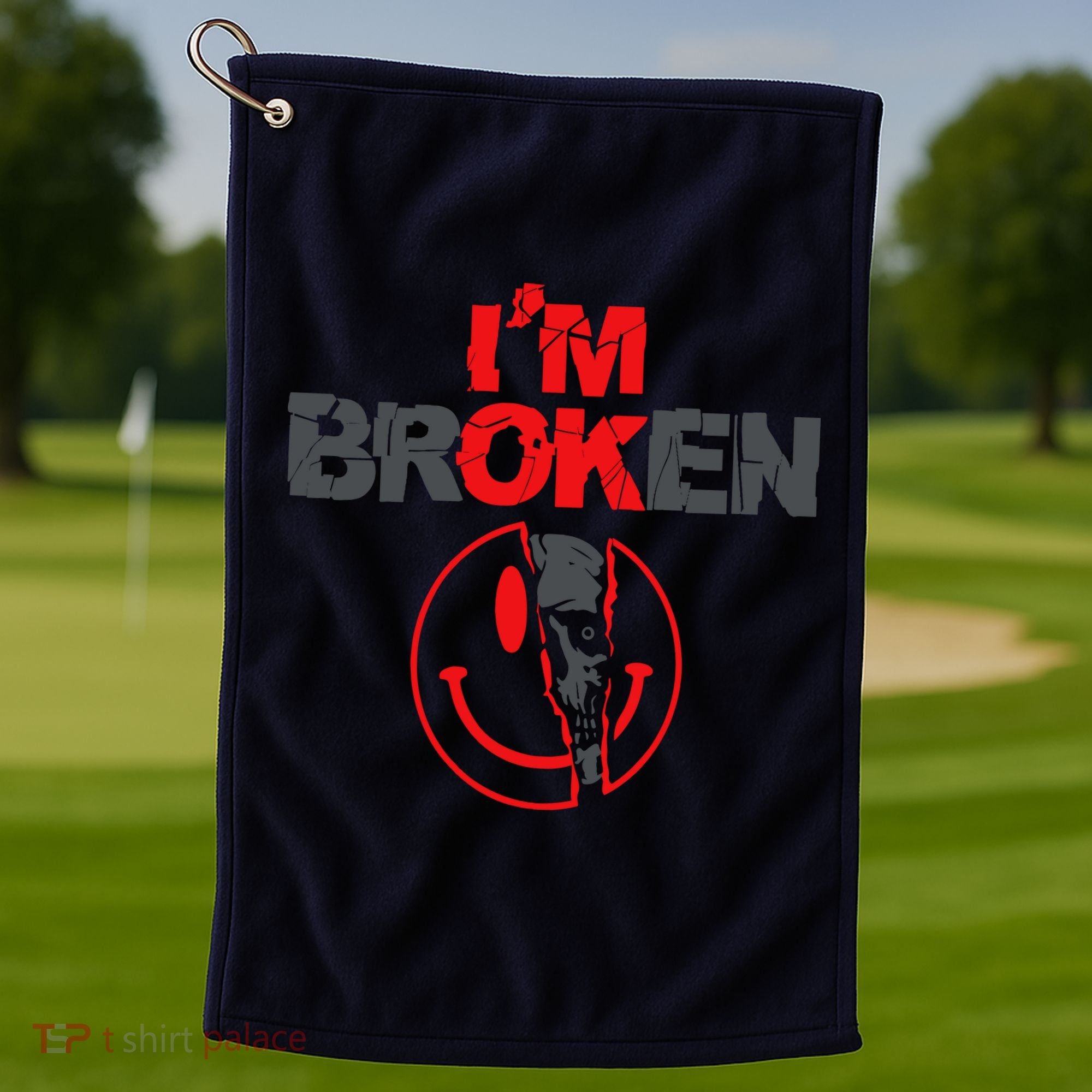 IM Broken (On Back) Golf Towel