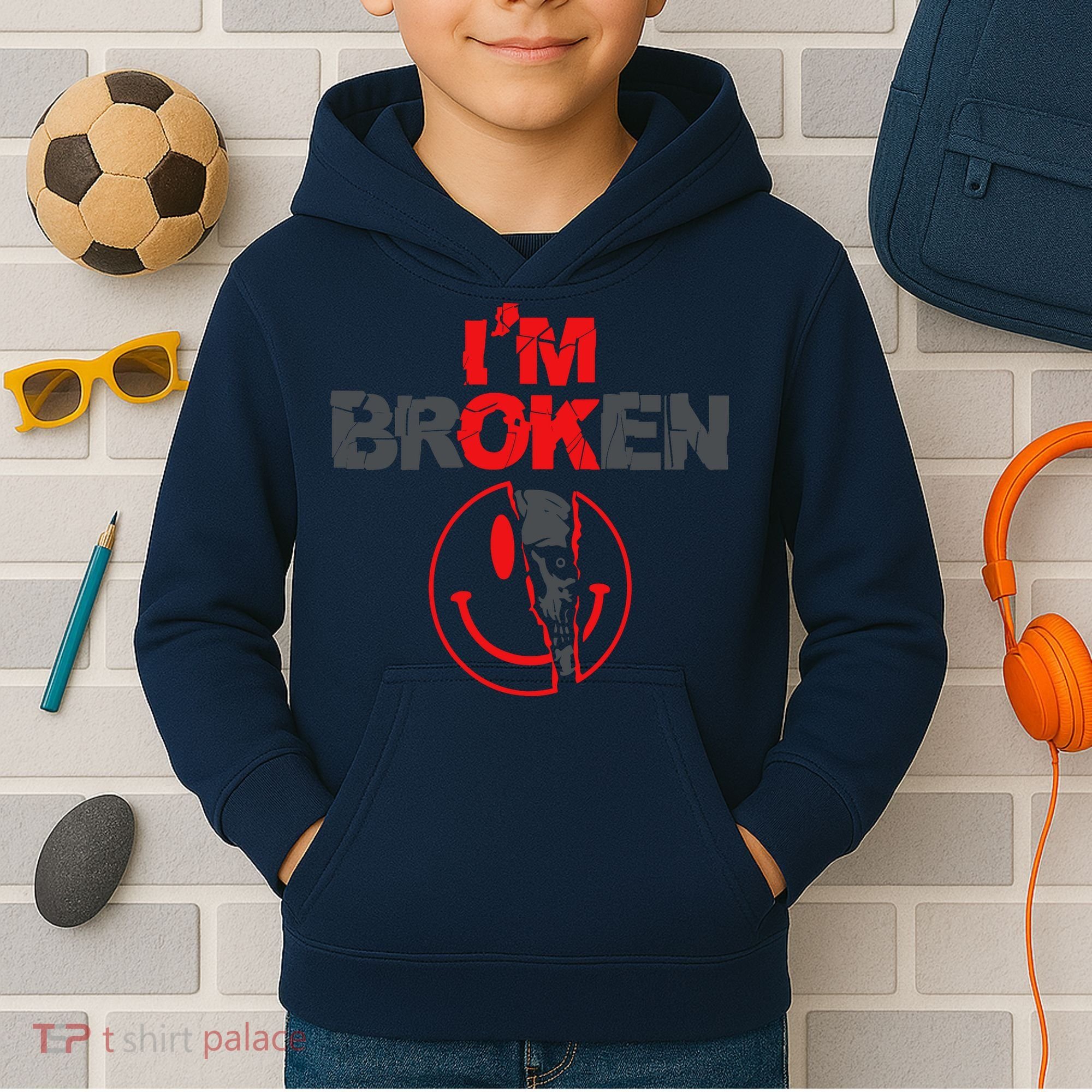 IM Broken (On Back) Kids Hoodie