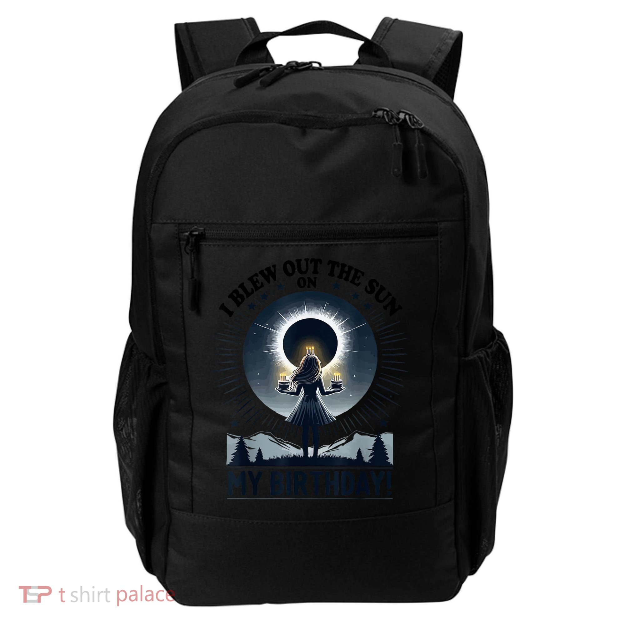 I Blew Out The Sun On My Birthday Total Solar Eclipse Retro Backpack