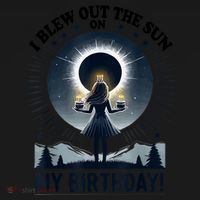 I Blew Out The Sun On My Birthday Total Solar Eclipse Retro Coaster thumb 2