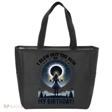 I Blew Out The Sun On My Birthday Total Solar Eclipse Retro Tote Bag