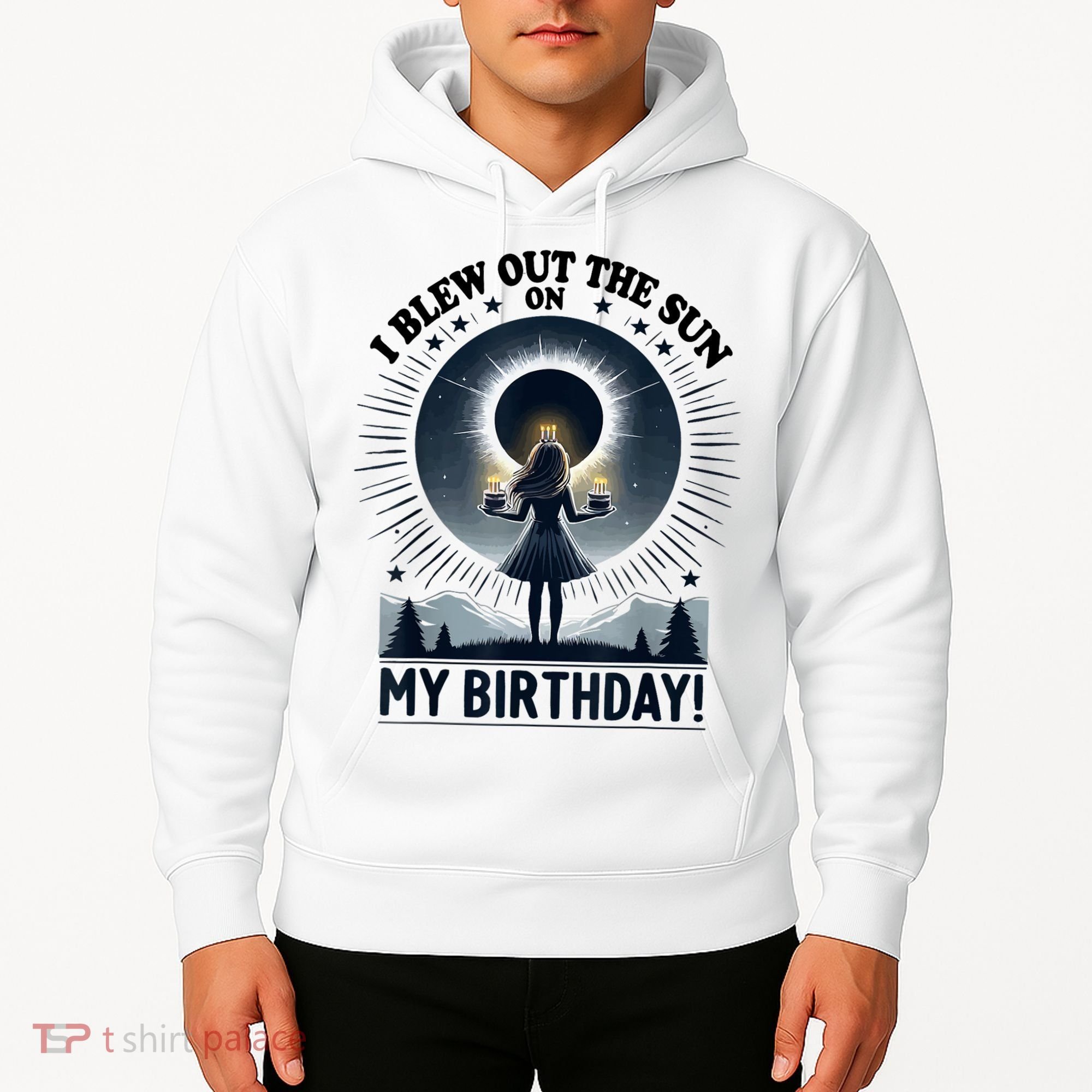 I Blew Out The Sun On My Birthday Total Solar Eclipse Retro Hoodie