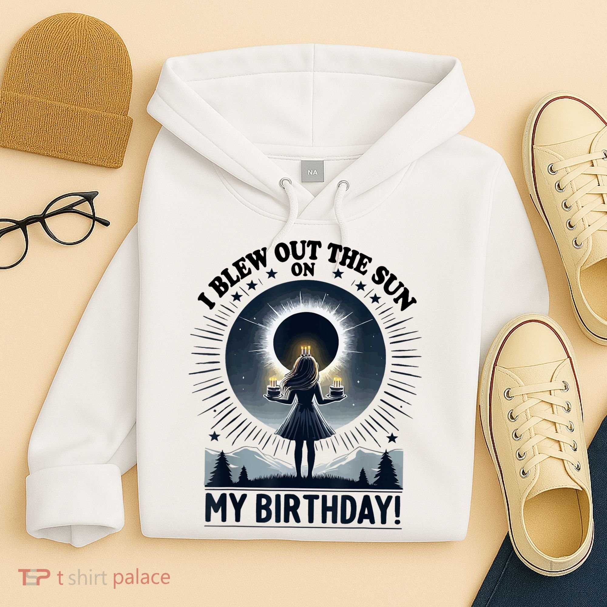 I Blew Out The Sun On My Birthday Total Solar Eclipse Retro Hoodie