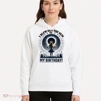 I Blew Out The Sun On My Birthday Total Solar Eclipse Retro Hoodie thumb 5