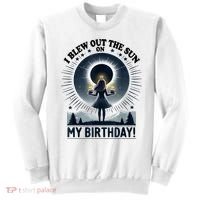 I Blew Out The Sun On My Birthday Total Solar Eclipse Retro Sweatshirt thumb 0
