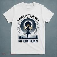 I Blew Out The Sun On My Birthday Total Solar Eclipse Retro T-Shirt thumb 5