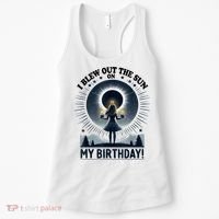 I Blew Out The Sun On My Birthday Total Solar Eclipse Retro Women's Tank Top thumb 0