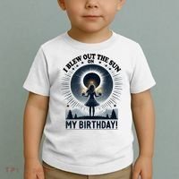 I Blew Out The Sun On My Birthday Total Solar Eclipse Retro Toddler T-Shirt thumb 2