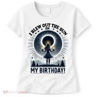 I Blew Out The Sun On My Birthday Total Solar Eclipse Retro Women's T-Shirt thumb 0