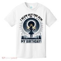 I Blew Out The Sun On My Birthday Total Solar Eclipse Retro Kids T-Shirt thumb 0
