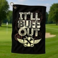 Itll Buff Out Golf Towel thumb 1