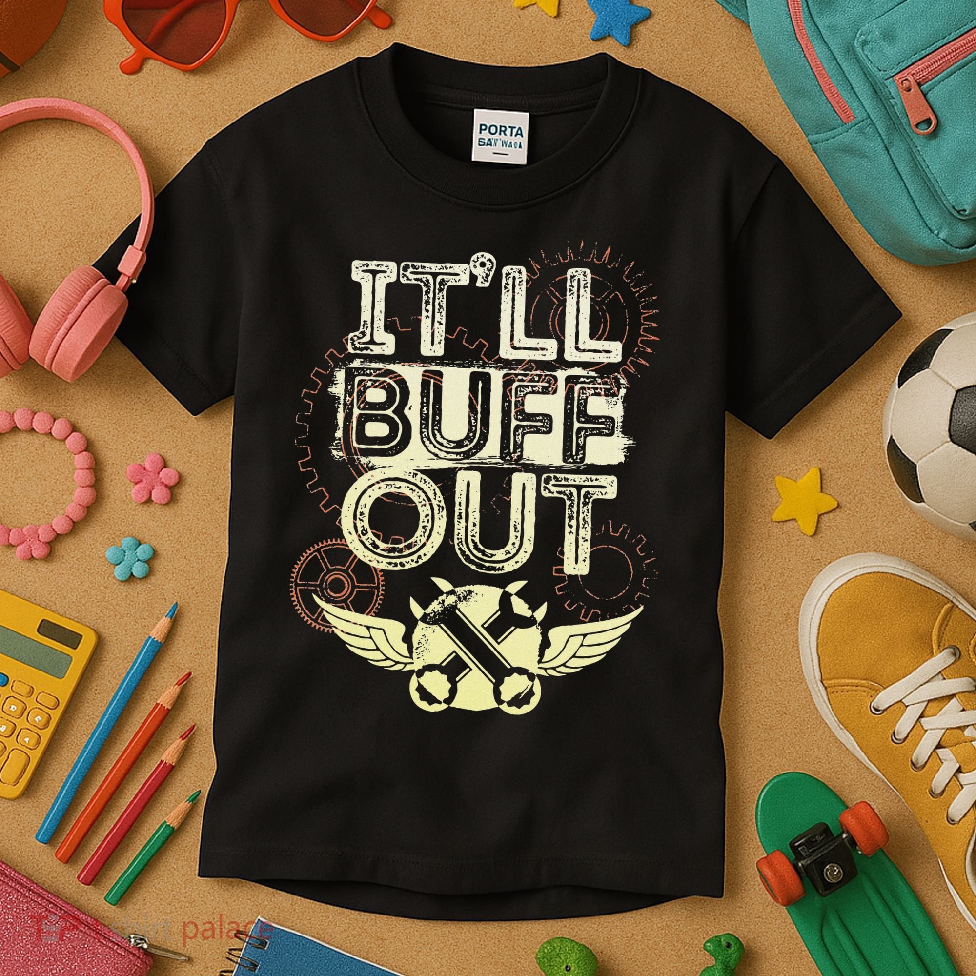 Itll Buff Out Kids T-Shirt