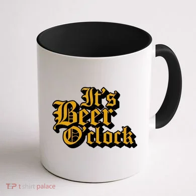 Its Beer O Clock Coffee Mug back