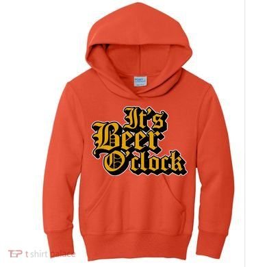 Its Beer O Clock Kids Hoodie
