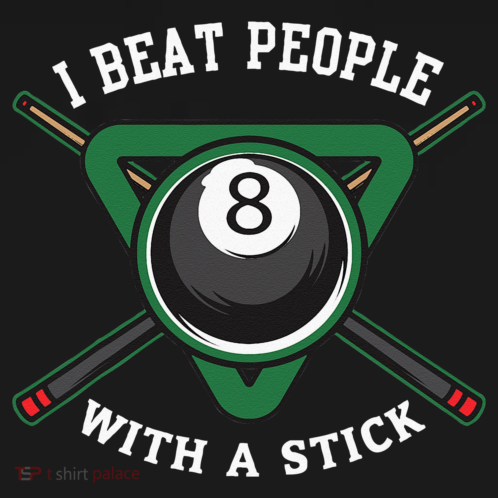 I Beat People With A Stick Billiards Ball Pool Gifts Ornament