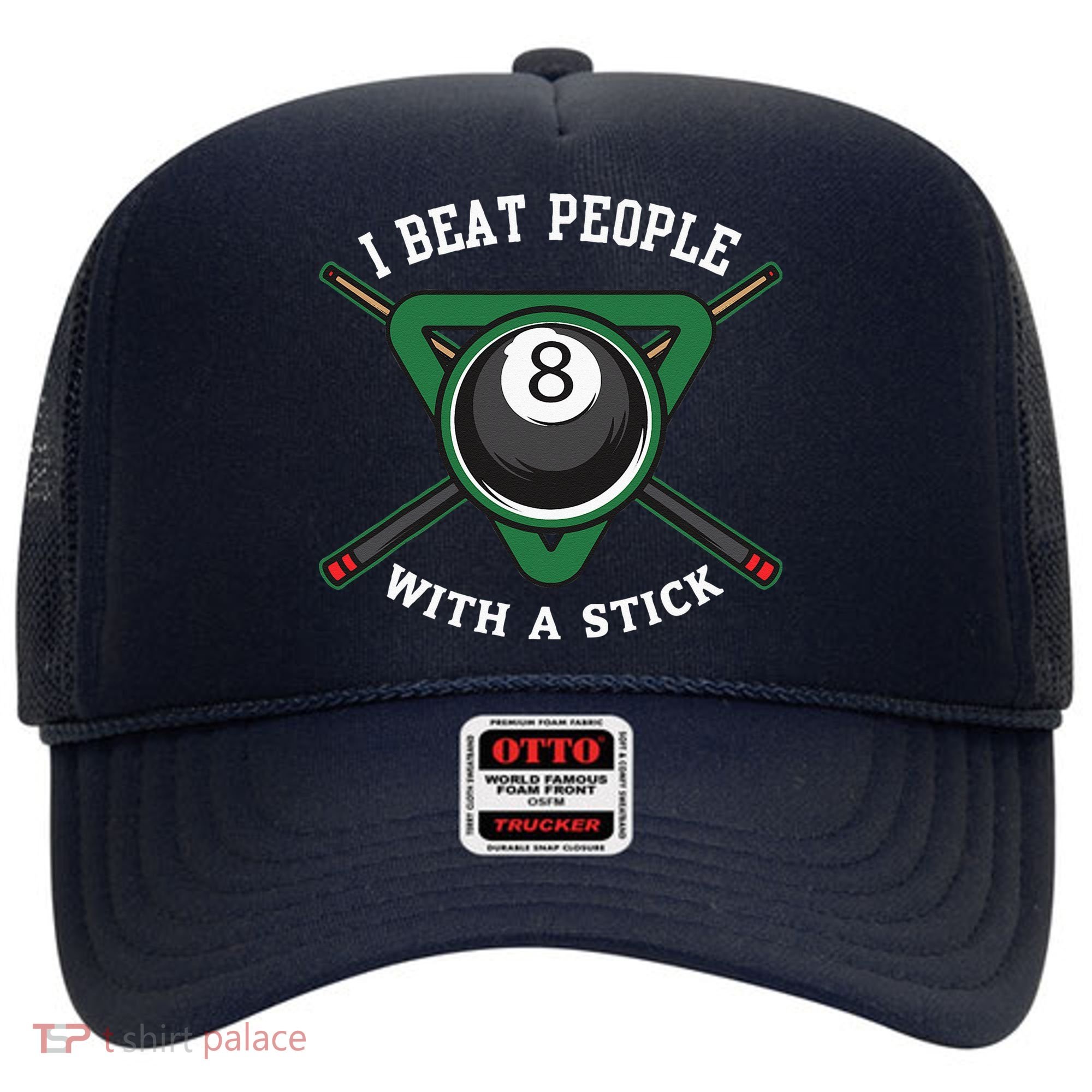 I Beat People With A Stick Billiards Ball Pool Gifts Hat