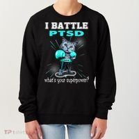 I Battle PTSD Awareness Women's Sweatshirt thumb 0