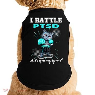 I Battle PTSD Awareness Doggie Tank