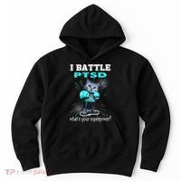 I Battle PTSD Awareness Hoodie thumb 0