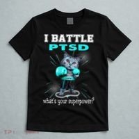 I Battle PTSD Awareness T-Shirt thumb 5