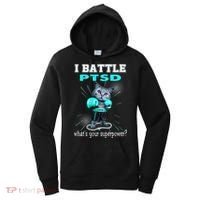 I Battle PTSD Awareness Women's Hoodie thumb 0