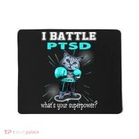 I Battle PTSD Awareness Mousepad thumb 0