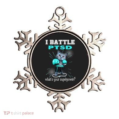 I Battle PTSD Awareness Ornament