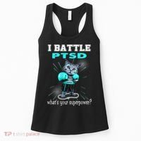 I Battle PTSD Awareness Women's Tank Top thumb 0