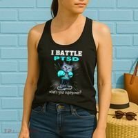 I Battle PTSD Awareness Women's Tank Top thumb 2